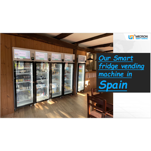Grab n go smart fridge vending machine to sell snack drink egg sandwich fresh fruit